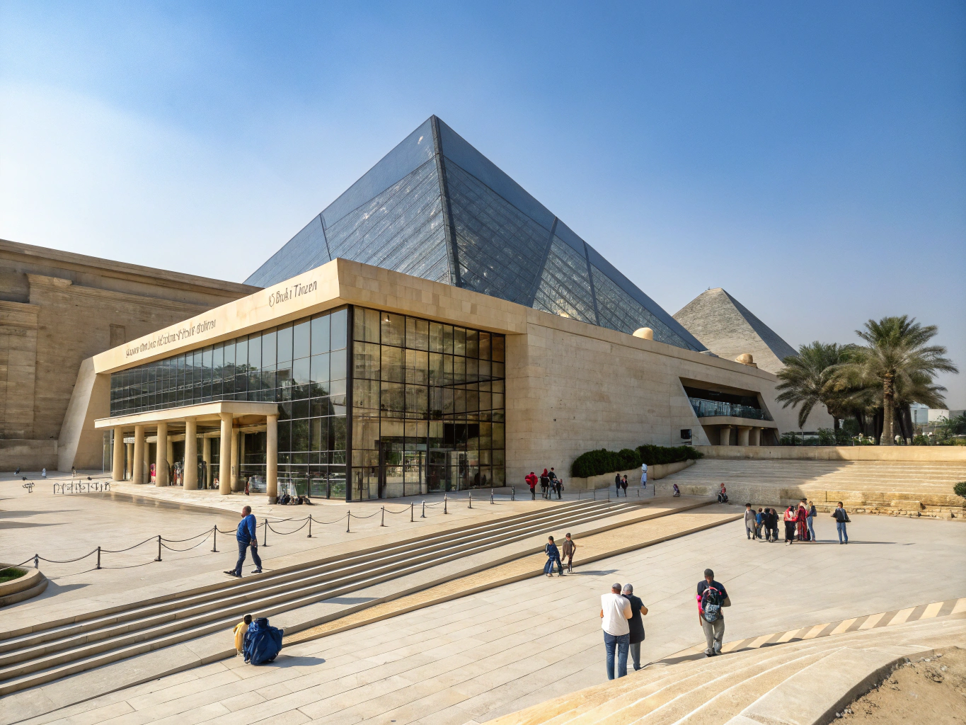 Mini Egypt Park architectural miniature monuments and walkways under sunshine